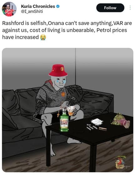 Kuria chronicles lamshiti follow rashford is selfish,onana can't save anything v