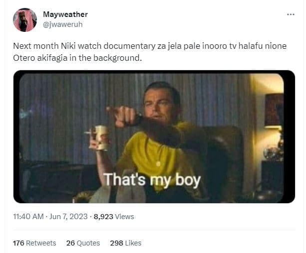 Mayweather waweruh next month niki watch documentary za jela pale inooro tv hala