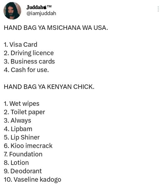 Juddaho tm iamjuddah hand bag ya msichana wa usa. 1. visa card 2. driving licenc