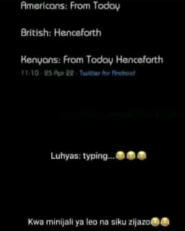 Amerlcons from todov britlsh hencclortn kenvons from todov henccforth ao7e luhya