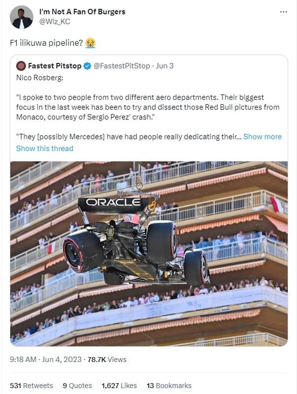 Im not a fan of burgers wiz_kc fl ilikuwa pipeline? fastest pitstop nico rosberg