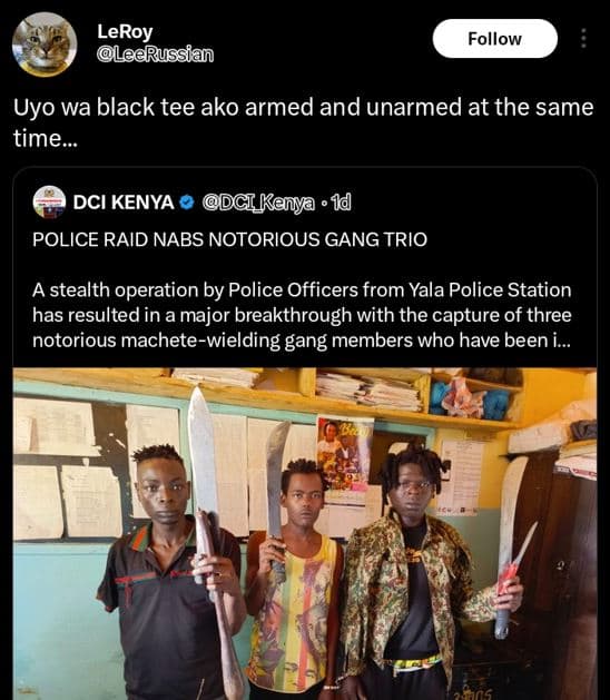 Leroy leerussian follow uyo wa black tee ako armed and unarmed at the same time