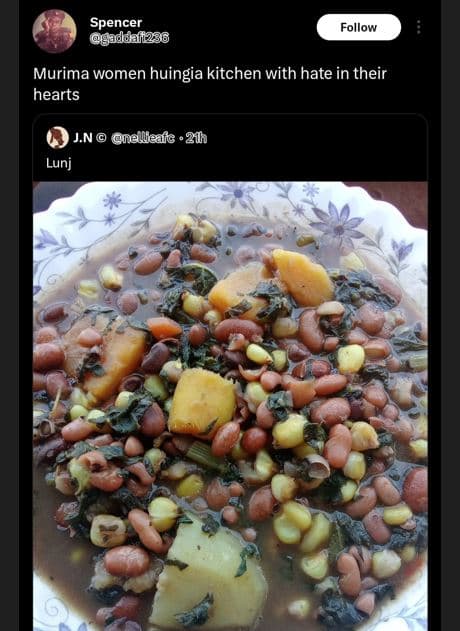 Spencer gadaai236 follow murima women huingia kitchen with hate in their hearts