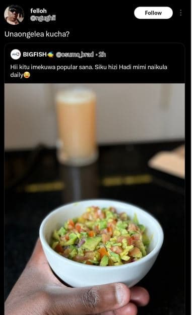 Felloh gngughi follow unaongelea kucha? bigfish osuuohad hii kitu imekuwa popula