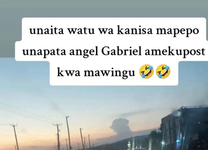 Unaita watu wa kanisa mapepo unapata angel gabriel amekupost kwa mawingu