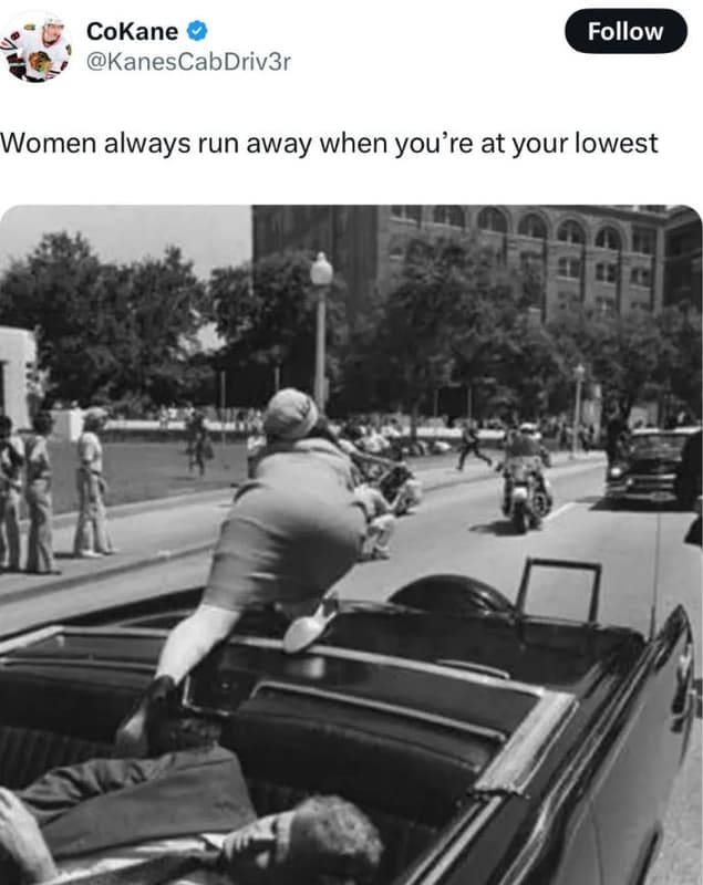 Cokane kanescabdriv3r follow women always run away when you're at your lowest