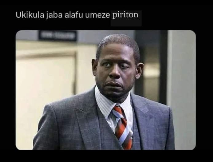 Ukikula jaba alafu umeze piriton