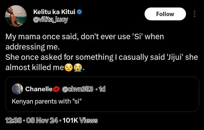 Kelitu ka kitui vlfca_lucy follow my mama once said, don't ever use 'si' when ad