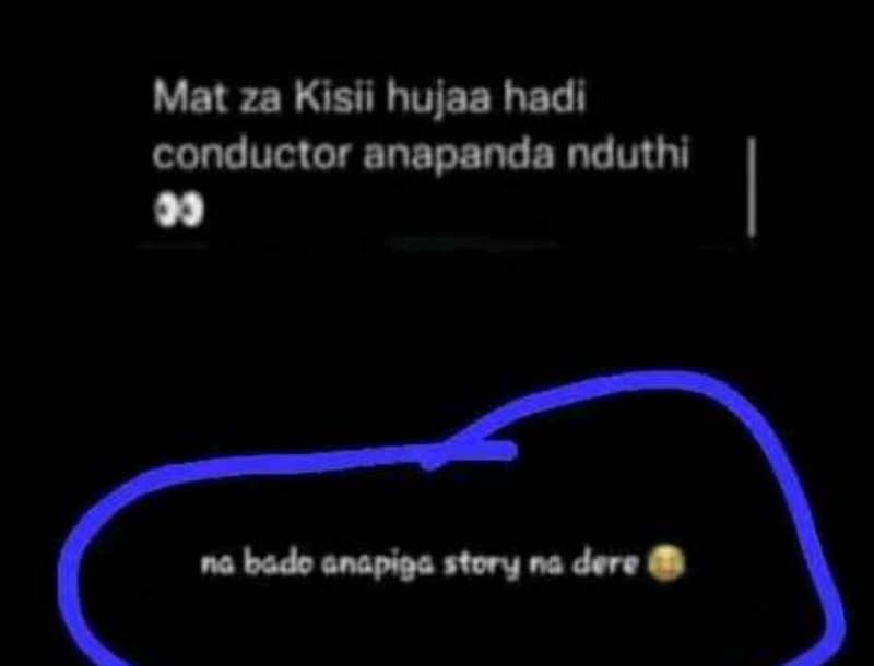 Mat za kisii hujaa hadi conductor anapanda nduthi na bado napibc story na dere