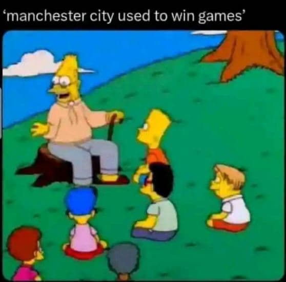Manchester city used to win games'
