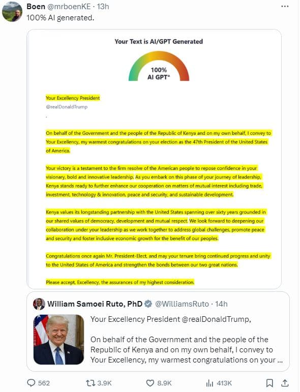 Boen mrboenke 13h 100 al generated. your text is aigpt generated 100 al gpt' you