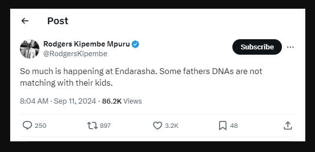 Post rodgers kipembe mpuru rodgerskipembe subscribe so much is happening at enda