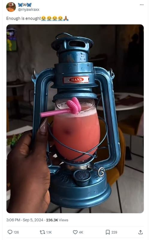 D3jog rnyawiraxx enough is enough! fff 3.06 pm . sep 5, 236.3k views 126 tl 1k 2