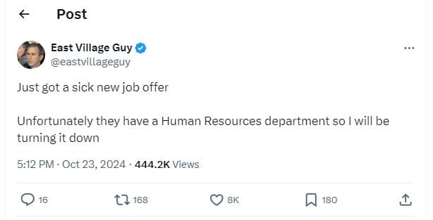 Post east village guy eastvillageguy just got a sick new job offer unfortunately