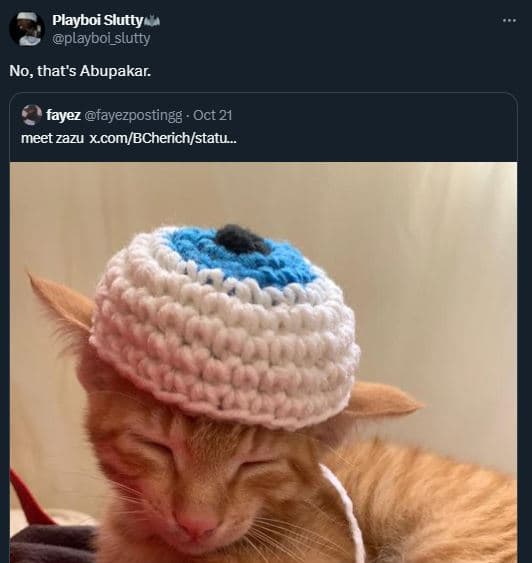 Playboi slutty playboi_slutty no, that's abupakar. fayez fayezpostingg oct 21 me