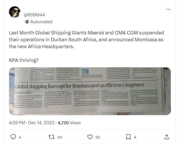 05bm44 automated last month global shipping giants maersk and cma cgm suspended