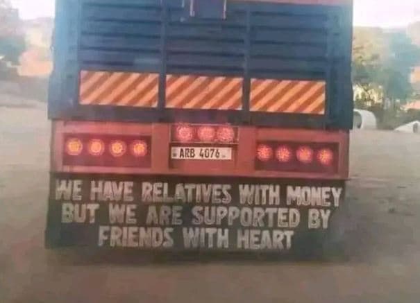 Arb . we have relatives vihioney but ceare supported by friends with hert