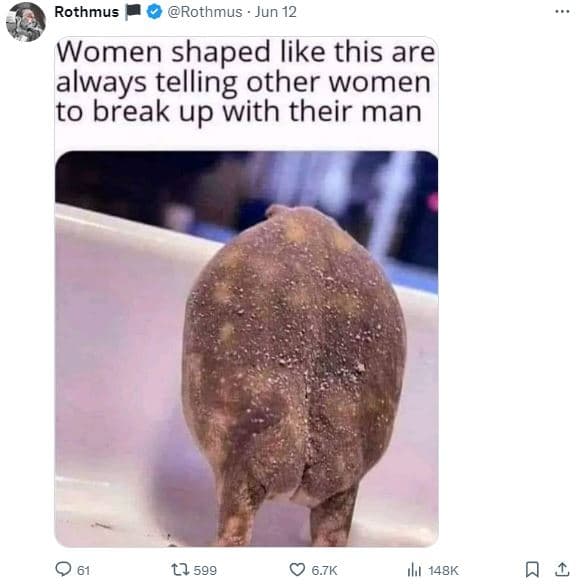 Rothmus rothmus jun 12 women shaped like this are always telling other women to