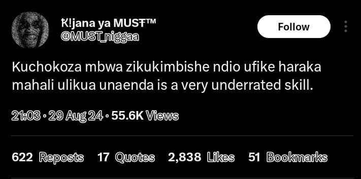 Kijana ya musftm musti follow kuchokoza mbwa zikukimbishe ndio ufike haraka maha
