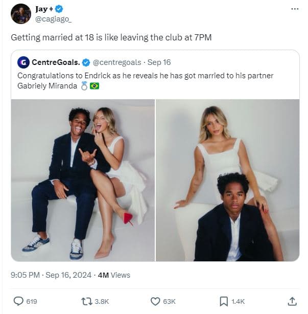 Jay 4 cagiago getting married at 18 is like leaving the club at 7pm centregoals