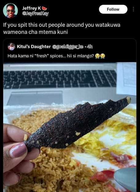 Jeffrey k jayfeakay follow ifyou spit this out people around you watakuwa wameon