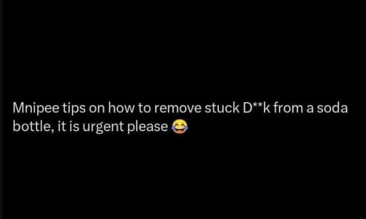 Mnipee tips on how to remove stuck d k from asoda bottle it is urgent please