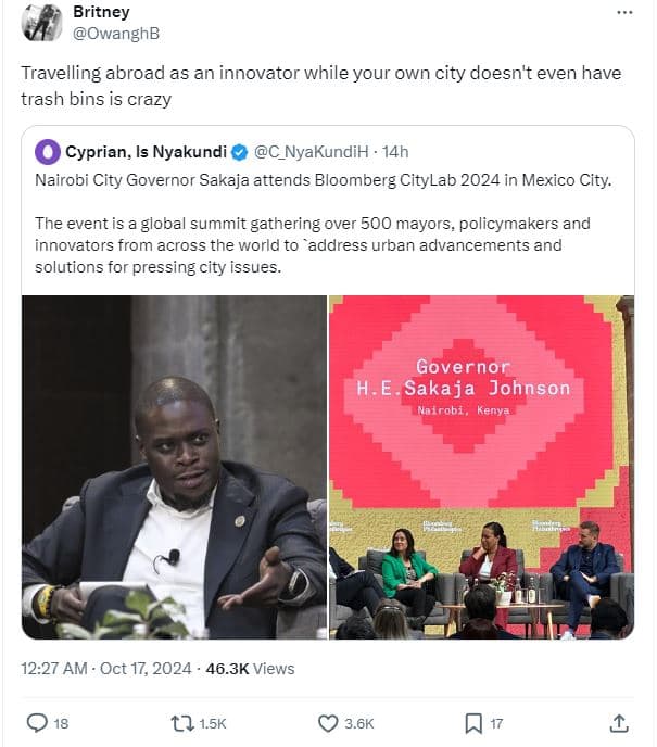 Britney owanghb travelling abroad as an innovator while your own city doesn't ev