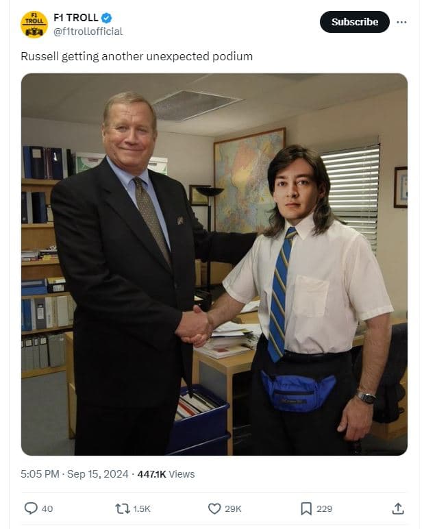 Fitroll fitrollofficial subscribe russell getting another unexpected podium 5.05