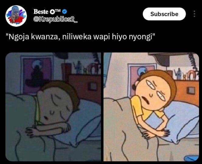 Beste tm knepublics2 _ subscribe ngoja kwanza, niliweka wapi hiyo nyongi