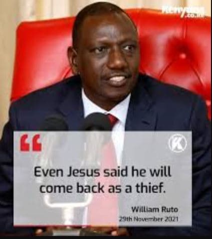 Even jesus said he will come back as a thief. valllam ruzo jh naeu hr21