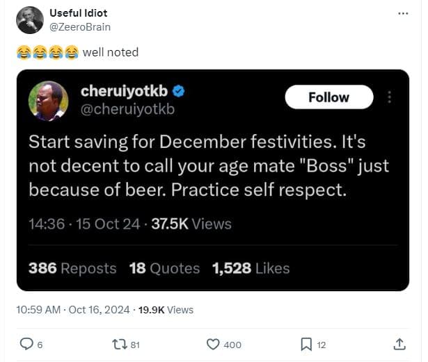 Useful idiot zeerobrain e6 well noted cheruiyotkb cheruiyotkb follow start savin