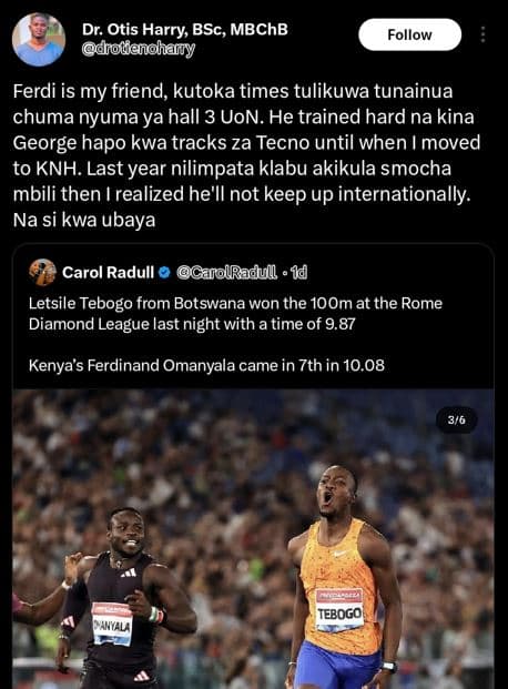 Dr. otis harry bsc, mbchb drotenoharrry follow ferdi is my friend, kutoka times