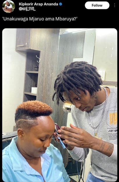 Kipkorir arap ananda nj_ji6_ follow 'unakuwaga mjaruo ama mbaruya?'