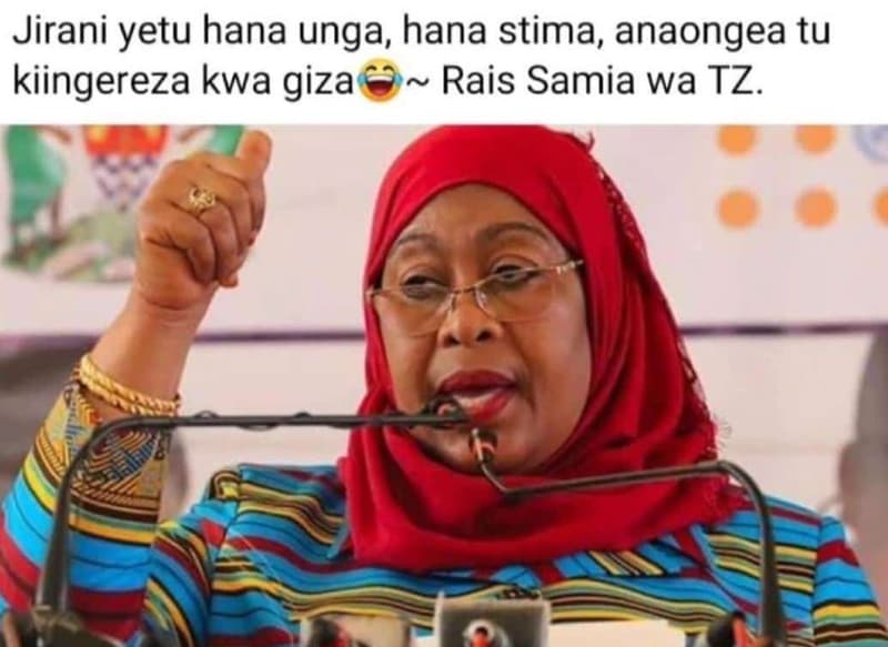 Jirani yetu hana unga, hana stima anaongea tu kiingereza kwa giza rais samia wa