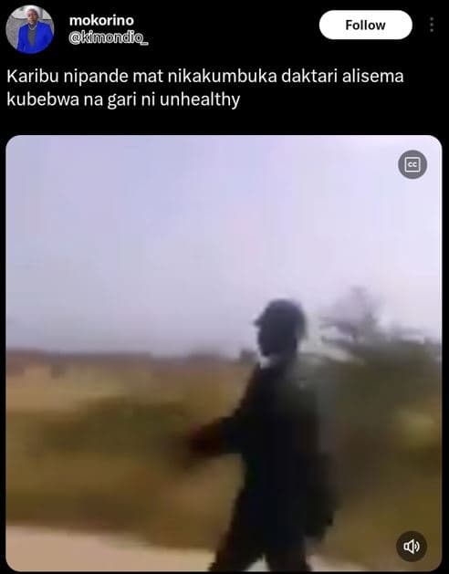 Mokorino kimondo follow karibu nipande mat nikakumbuka daktari alisema kubebwa n