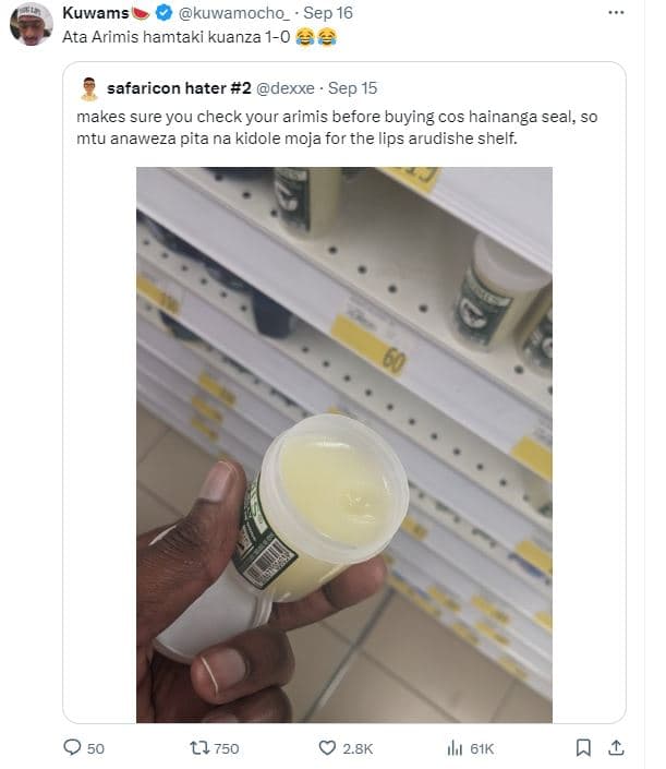 Kuwams kuwamocho_ sep 16 ata arimis hamtaki kuanza 10 safaricon hater 2 dexxe se