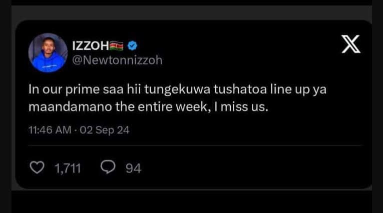 Izzoh newtonnizzoh in our prime saa hii tungekuwa tushatoa line up ya maandamano