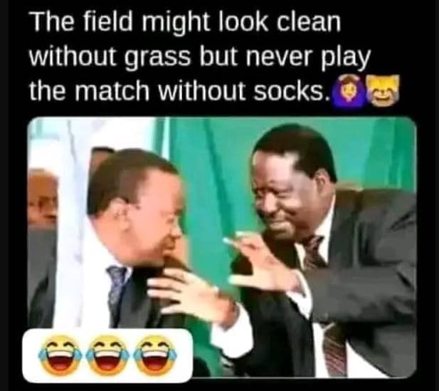 The field might look clean without grass but never play the match without socks_