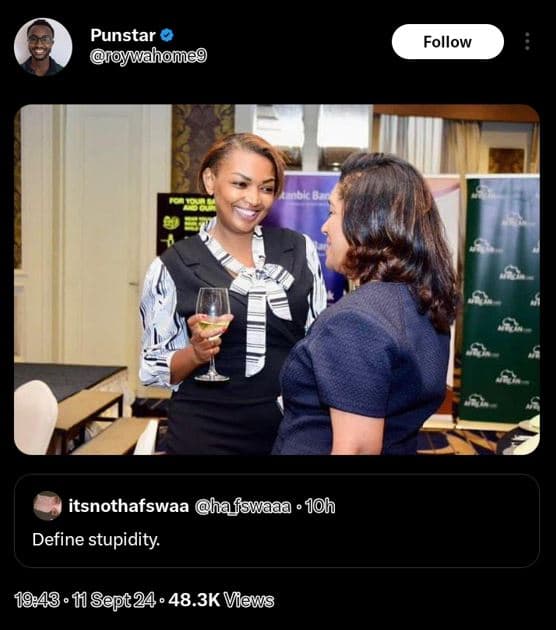 Punstar ymahomeg follow itsnothafswaa hafswaaa jh define stupidity 11 sept24 48.