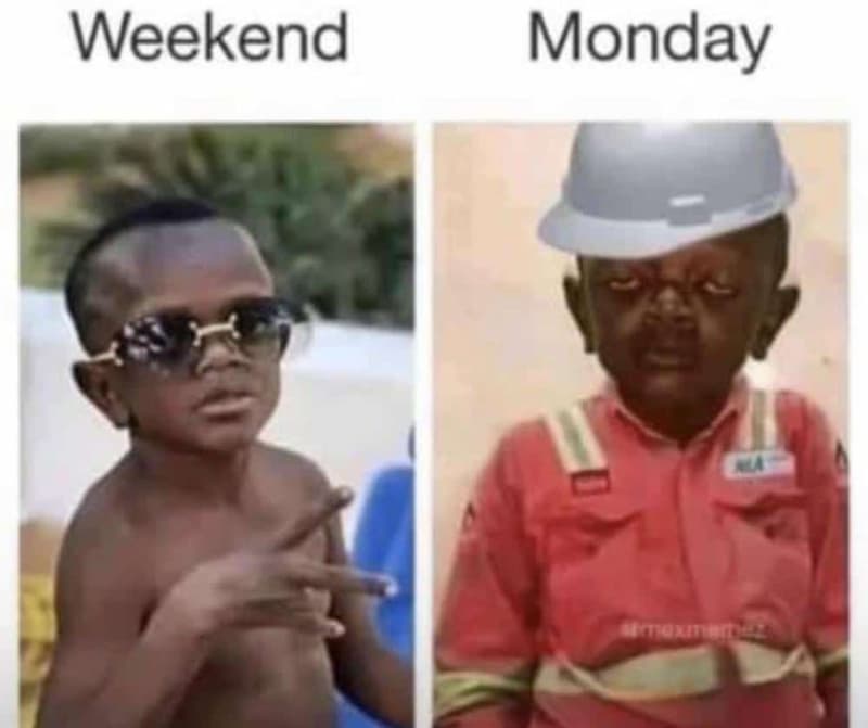 Weekend monday
