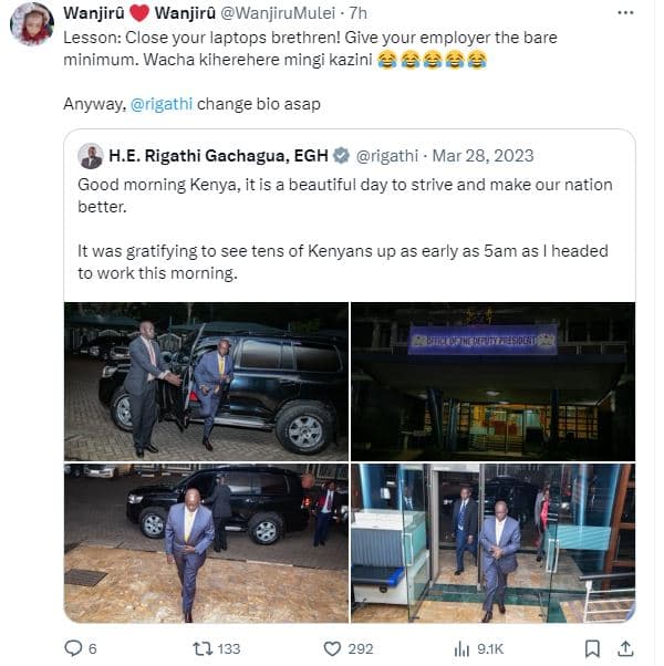 Wanjiru wanjirn wanjirumulei lesson close your laptops brethren! give your emplo