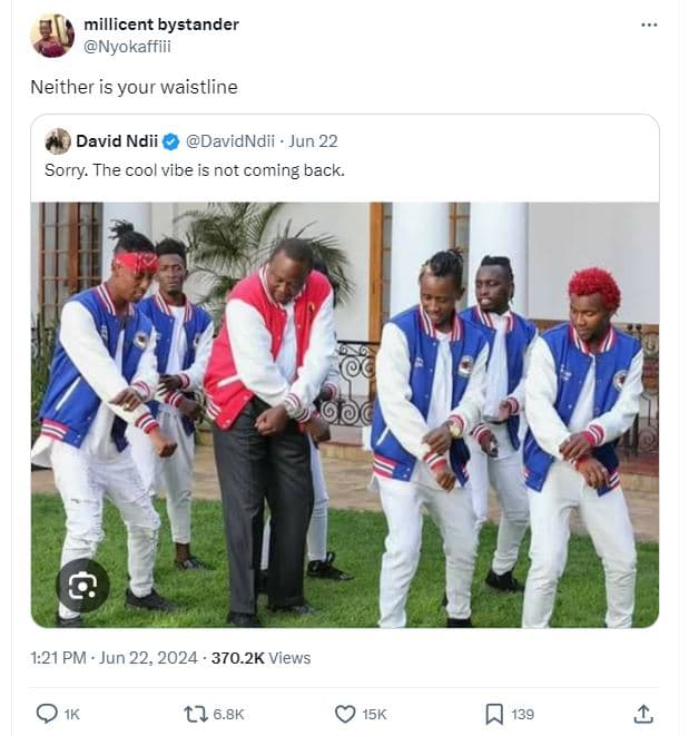 Millicent bystander nyokaffiii neither is your waistline david ndii davidndii ju