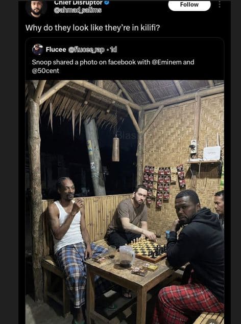 Cniet uisrupror ahnadlsals follow why do they look like they're in kilifi? fluce