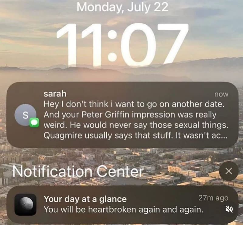 Monday july 22 sarah now hey idon't think i want to g0 on another date. s and yo