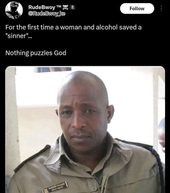 Rudebwoy rudebwoyke follow for the first time a woman and alcohol saved a sinner