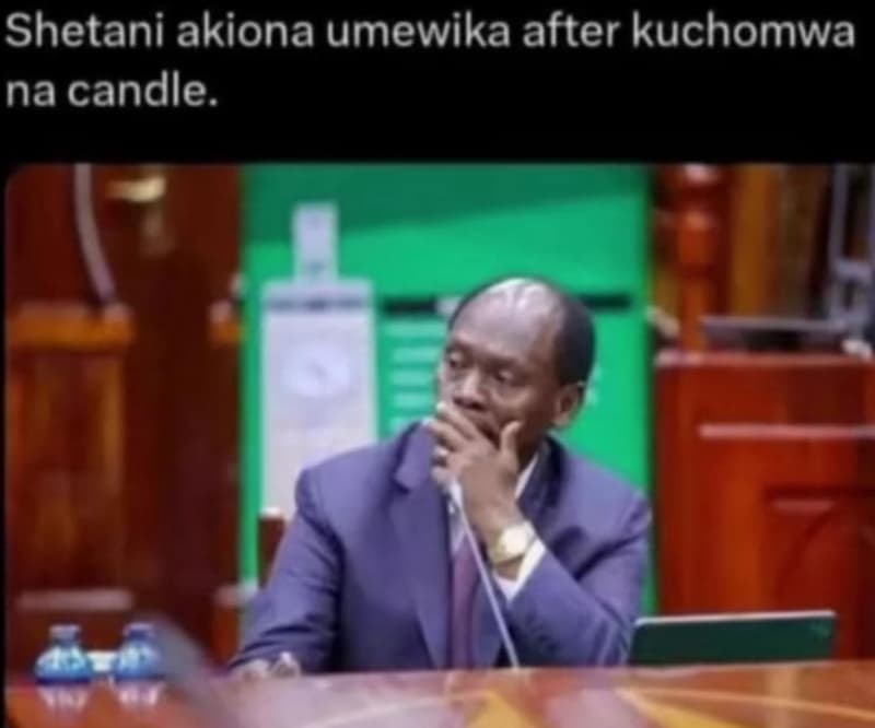 Shetani akiona umewika after kuchomwa na candle.