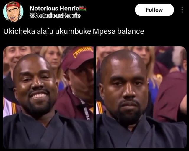 Notorious henrie nonolioushenrie follow ukicheka alafu ukumbuke mpesa balance