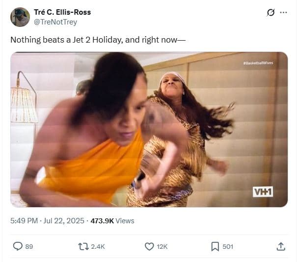 Tré c. ellisross trenottrey nothing beats a jet 2 holiday and right now vhi 5.49