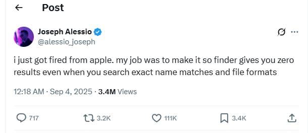 Post joseph alessio alessio_joseph i just got fired from apple. my job was to ma