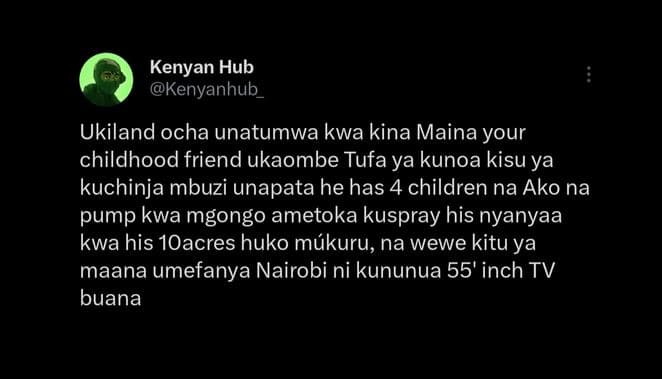 Kenyan hub kenyanhub_ ukiland ocha unatumwa kwa kina maina your childhood friend